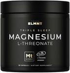 ELMNT Triple Sleep Magnesium Threonate w. Apigenin, Theanine & Magtein Magnesium L-Threonate - Highest Absorption Magnesium Supplement Capsules Natural Sleep Aid for Deep Sleep Calm & Stress Relief