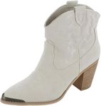 Very Volatile Women's Taylor Ankle Boot, Off-white, 9.5