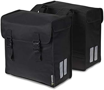 Basil Double Pannier Bag Mara 3XL Bicycle Bag, Black, 40 x 19 x 49 cm