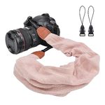 LIFEMATE Scarf Camera Strap,DSLR Camera Strap Universal Neck Strap,Fabric Of Bohemia Floral Scarf Camera Strap For Women (Pink)