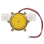 Hydroelectric Power Generator, F50 Micro Hydro Water Turbine Generator DC Pump Flow Energy Water Wheel Generator Motor Water Turbine Generator Kit Electric Generator(12V)