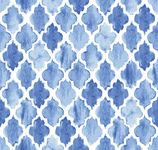 DWELLSINDIA Watercolor Moroccan Pattern Vinyl Self Adhesive PVC Wallpaper Waterproof, Scratch Resistant, Laminated (41cm x 244cm, Multicolor, Matt)