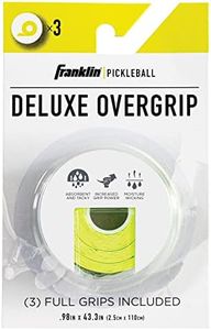 Franklin Sports Pickleball Paddle Overgrips - Provides Extra Grip - Slight Tackiness - Durable & Strong - 3 Grips Included - Optic