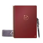 Rocketbook Panda Planner - Reusable Daily, Weekly, Monthly, Planner with 1 Pilot Frixion Pen & 1 Microfiber Cloth Included - Scarlet Cover, Executive Size (6 inch x 8.8 inch)