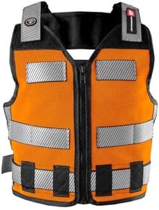 Diamondback Hi-Viz 701 Tool Vest - Safety Tool Vest for Carpenters, Roofers & Electricians, Orange, Small
