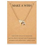 Make A Wish Necklace for Women Heart Initial Necklace Dainty Letter Necklace Monogram Name Necklace Trendy Alphabet Necklace Initial Pendant Necklace Birthday for Girls