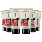 L'Oréal Paris Studio Line Hair Gel with Matte Effect, Ultra Strong Hold, Washable, Matt & Messy Mattifying Fibre Gel, 6 x 150 ml