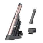 Shark WV201RGBRN WANDVAC Cordless Hand Vac, Lightweight and Portable at 1.4 lbs. with Powerful Suction, Charging Dock, One-Touch Empty for Car & Home, Rose Gold