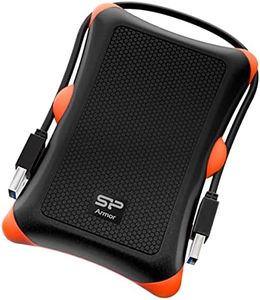 Silicon Power Armor A30 2TB Rugged Portable External Hard Drive, Military-Grade Shockproof Scratch-Resistance Protection, USB 3.0 HDD for PC Mac Laptop Computer, Orange