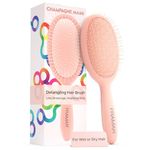 FRAMAR Detangle Hair Brush Women – Wet Hair Brush Rose Gold, Hairbrushes For Women, Hairbrush, Effective Detangling – Reduces Hair Breakage and Frizz - Champagne
