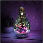 Lesser & Pavey Desire Silver Santa Sleigh Humidifier Diffuser - Essential Oil Ultrasonic Aromatherapy Air Humidifier – 4 Mist Modes, Colourful Light + Auto Shut-Off