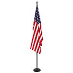 NC 6 Foot Free Spinning Flag Pole, Residential or Commercial Flag Pole. Wind Resistant/Rust Free (6FT-Flagpole&Base)