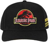 Jurassic Park Embroidered Snap Back Black Dad Hat