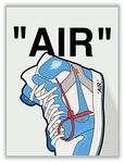 Hypebeast Air Sneaker Poster – (12x16 Inch) Unframed – AJ Wall art, Hypebeast Room Decor, Michael Jordan Poster, Sneaker Air Gym Shoes Shoebox Collection Aesthetic Cool Poster for Teen Boys Guys Men