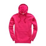 D&H CLOTHING UK Premium Adult Unisex Premium XS-6XL Pullover Heavy Blended Hooded Fleece Jumper Work Wear Sweatshirt Hoodies Top Plain BNW Unisex Fuchsia