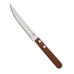 HS 4.5 Inch Professional Steak Knife 1Pc with Medium Wooden Handle | Japanese Grade | Stainless Steel | Kitchen Knife | Home and Commercial Use | Brown | SUS420J2