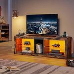 Bestier TV Stand Cabinet with Power