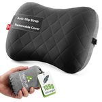 HIKENTURE Ultralight Inflatable Pillow - Upgrade Comfortable Ergonomic Air Pillow for Neck Support, Travel, Camping, Backpacking, Office, Beach