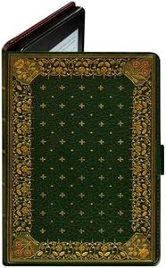 Book Cover for Any eReader with a 6 to 6.8 Inch Screen or 7.5 to 5.1 Inches in Size. Fits Any e-Book Reader Including kobo, Nook, Kindle, Paperwhite, Sony, storytel. (Ornate Green)