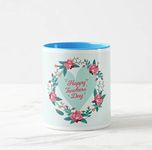 PRETTY UR PARTY Teachers Day Coloured Inside and Handle Ceramic Mug, Coffee Mugs for Teachers, Mugs for Return Gifts, Microwave Safe Tea Mugs, Milk Mug – Capacity 325 ml