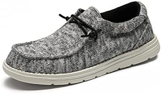 Bruno Marc Women's Slip-on Loafers Casual Shoes Comfortable Lightweight Boat Shoes, Sparkling Grey, SBLS225W, Size 11