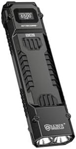 Nitecore EDC29 Luminblade Tactical Flashlight, USB Rechargeable LED Torch, Extremely Bright 6500 Lumens, Up to 61 Hours Runtime, Black