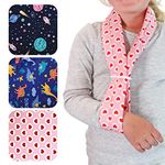 Solace Bracing Children's Padded Sling (3 Fun Designs) - British Made & NHS Supplied Kids Collar & Cuff Sling - #1 Arm, Collarbone, Wrist, Shoulder & Elbow Support for Fractures & Injuries - Hearts