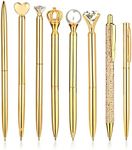 Gold Ballpoint Pen Set, 8pcs Metal 