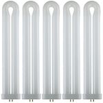 Sunlite FUL40T8/BL/5PK Fluorescent 40W (10W Equivalent) Black Light U Shaped FUL Twin Tube Plugin Lamps, 4-Pin GX10Q Base, 5 Pack