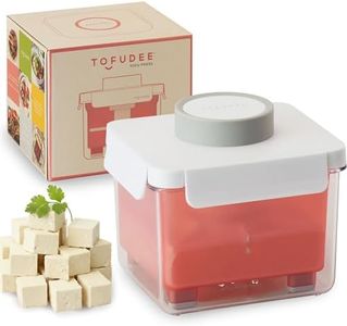 TOFUDEE Tofu Press | Food Strainer for Paneer, Cheese, & All Kinds of Tofu - Soft, Silken, Organic, Extra Firm | Enhance Cooking, Save Time, & Elevate Your Dishes - Dishwasher Safe & BPA-Free