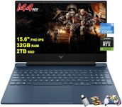 HP Victus 15 Gaming Laptop 15.6” FHD IPS Anti-Glare 144Hz Intel 8-core i5-12450H (Beat i7-11800H) 32GB RAM 2TB SSD GeForce RTX 3050 Backlit B&O Fast Charging Win11 Blue w/ICP Accessories