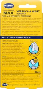 Dr. Scholl's Freeze Away Max Wart Remover for Hands & Feet – Safe for Kids