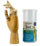 Mont Marte Mannequin Hand – Wooden Model Hand – Left Hand – 25,4 cm – Flexible Wooden Art Hand Manikin, Ideal as a Model for Drawing