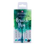 Ecoline Liquid Watercolor Brush Pen, Set of 5 - Green Blue (11509909)