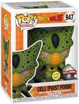 Funko PoP! Dragon Ball Z - Cell First Form Glow Vinyl Figure, 10 cm Height