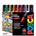 Posca - PC-5M - Paint Marker Art Pens - 1.8-2.5mm - Halloween Tones Set of 8 in Gift Box