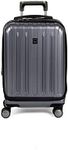 Delsey Luggage Helium Titanium International Carry-On EXP Spinner Trolley Metallic, Graphite, One Size