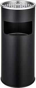TecTake Cendrier sur pied extérieur avec poubelle + seau intérieur 30l - diverses couleurs au choix (noir | no. 402282)