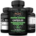 NGU Super Greens Immune System Support 500 mg 120 Vegan Capsules Contains Mixed Superfoods for Daily Booster Healthy Keto Blend w/Acai, Wheatgrass, Guarana, Chlorella, Flaxseed, Matcha, Maca