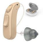 Leo-Tune Slim Hearing Aids for Seniors (Not Amplifiers), Rechargeable Digital OTC Hearing Aids with 16-Channel Superior Sound Noise Cancelling, 3 Noise Reduction Modes with 1 year Warranty