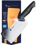 Titan Forge - Cleaver Knife - 7" - Pro Series Knives - 7CR17MOV High-Carbon Steel - Full Tang - NSF Certified