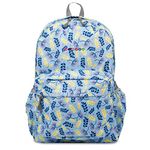 J World New York Oz Womens School Backpack. Girls Cute Bookbag, SKY LEAVES, One Size