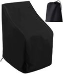 Garden Chair Covers, Patio Stacking Chair Cover Waterproof Oxford Fabric Garden Stacking Chair Covers with Storage Bag & Windproof Buckle for Outdoor Patio Garden (65x65x120x80cm/26x26x47x32inch)