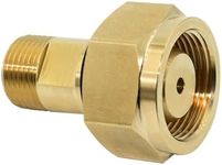 Ebrmeiwo CGA-520 B Tank Acetylene to CGA-200 MC Acetylene Regulator, Acetylene Adapter, Brass