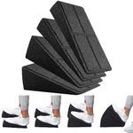 Slant Board Calf Stretcher EPP Foam Trapezoid Stretching Squat Wedge Set 4-Pack 2 High & 2 Low Stackable Multiple Angles Exercise Wedge Calf Foot Stretches Tendon Recovery Muscles Stretch Meridians