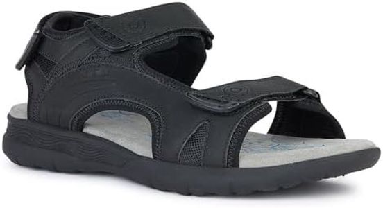 Geox Men's U Spherica Ec5 a Sports Sandal, Black, 9 US