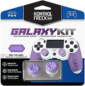 KontrolFreek FPS Freek Galaxy Performance Kit for PlayStation 4 Controller (PS4) | Includes Performance Thumbsticks and Performance Grips | Purple