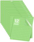 Gwybkq Cutting Mat for Cricut Maker 3/Maker/Explore 3/Air 2/Air/One 12 Pack 12x12 Cut Mats Replacement Accessories Adhesive Sticky Green Cricket Standard Card