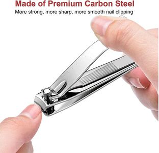 Heavy Duty Stainless Steel Nail Clipper – Thick Toenail & Fingernail, Silver