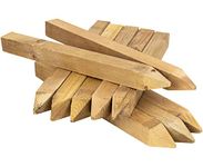 Woodside 12” (300mm) Square Wooden Fencing Stakes, Pressure Treated Site Pegs, Garden Fence Posts (pack of 20)